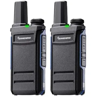 Quansheng TG-A1 Walkie Talkie PMR446 Lizenzfrei, 16 Channels, VOX, USB Charging Walkie Talkies 2 Pack (Blue)