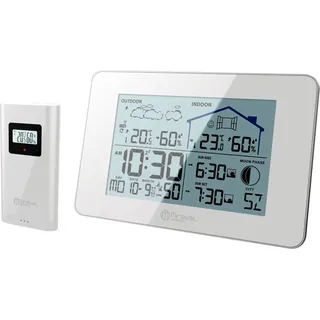 Miraval LCD Funk-Wetterstation Weiß 4-MV5792-2