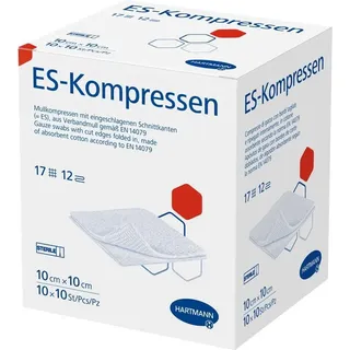 Hartmann ES-Kompressen steril 10x10cm Großpackung 12fach 10x10 st