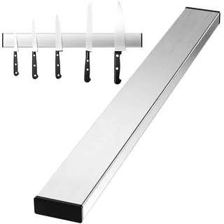 Newaner 30 cm Magnetleiste Messer selbstklebend, Magnetschiene zum Klebe, Magnetklinge Magnetstreifen aus Edelstahl, Kann ohne Bohren installiert Werden, Kann Eisenmesser oder Utensilien aufnehmen