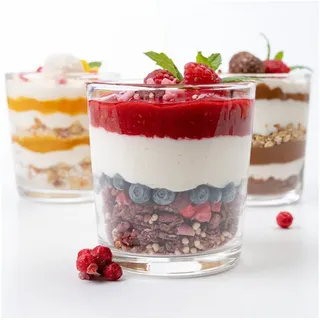 konzept Dessertgläser 6-teiliges Set Glas Transparent