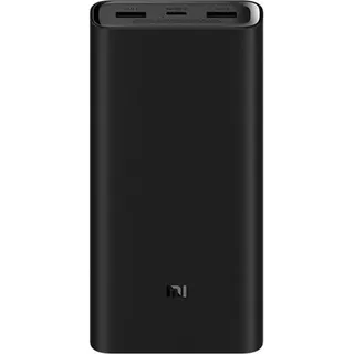 Xiaomi Mi Power Bank (20000 mAh, 50 W, 74 Wh), Powerbank, Schwarz