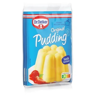 Dr. Oetker Original Pudding Vanille-Geschmack: Puddingpulver zur Zubereitung eines leckeren Desserts mit Vanille Aroma, 22er Pack