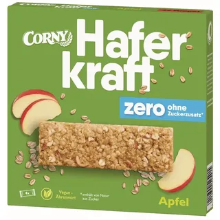CORNY Haferkraft Zero Apfel 4 St Riegel