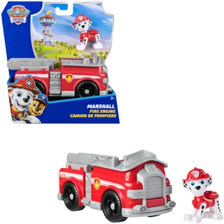 Spin Master PAW Patrol - Feuerwehrauto mit Marshall Spielfigur (Sustainable Basic Vehicle/Basis Fahrzeug)