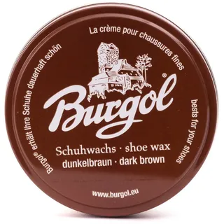 Burgol Schuhwachs - Lederpflege Schuhcreme shoe wax 100 ml Blechdose: Farbe: Schuhwachs Dunkelbraun - Einheitsgröße