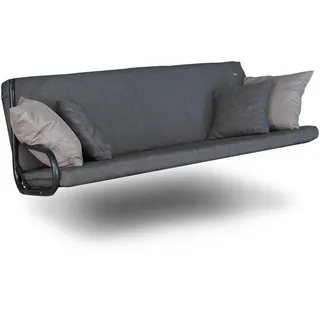 ANGERER Freizeitmöbel GmbH Hollywoodschaukel Auflage Drift Smart - passend für viele 3-Sitzer Hollywoodschaukeln - Schaukelauflage Made in Germany (Grau)