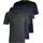 Classic Kurzarm-T-Shirt 3 Einheiten Open Blue 2XL