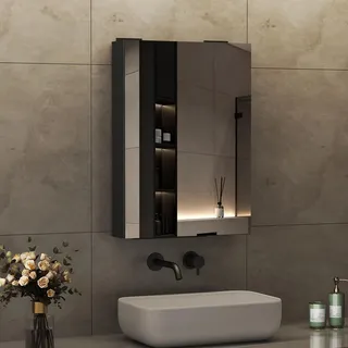 Boromal 50 x 70 cm schwarz mit Beleuchtung