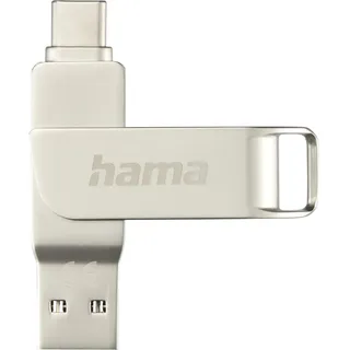 Hama USB-Stick C-Rotate Pro USB-C (3.1 512GB USB-C/USB-A 100MB/s Silber