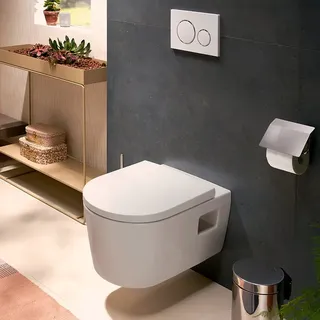 Hansgrohe EluPura Original S WC-Sitz, mit SoftClose QuickRelease, weiß