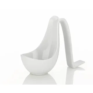 Kela Löffelablage Cuchara Porzellan weiß