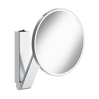 Keuco iLook_move Kosmetikspiegel 17612179004 Aluminium-finish, Wandmodell, beleuchtet, Ø 212 mm