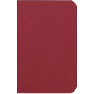 Clairefontaine Notizbuch AgeBag 9 x 14 cm Taschenformat blanko rot