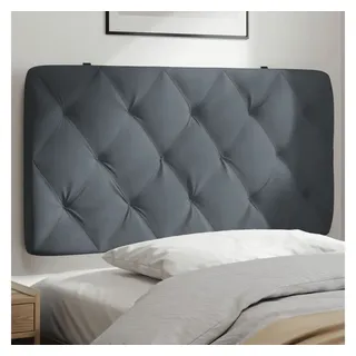 vidaXL Kopfteil 100 cm Samt Dunkelgrau