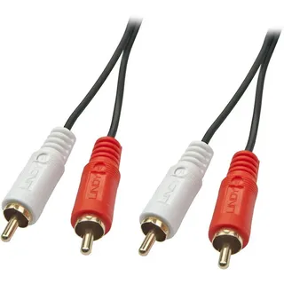 Lindy 35662 Cinch Audio Anschlusskabel [2x Cinch-Stecker - 2x Cinch-Stecker] 3.00 m