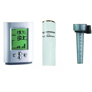 Niederschlags- und Temperaturmessung; Wassermesser; Regenmesser (Niederschlags- und Temperaturmessung; Wassermesser: Funk-, Regen- und Temperaturmonitor)