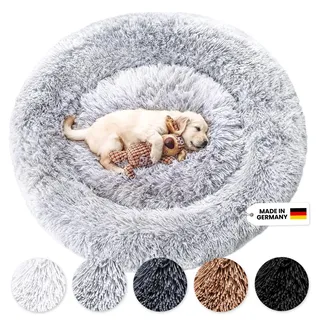 Wahre Tierliebe Hundebett Fluffy Wolke - Das Original, mit waschbarem Bezug Hundekissen, Hundekorb, Flauschiges Hundebett für große, mittelgroße & kleine Hunde