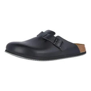 Birkenstock Boston Super Grip Naturleder schwarz schmal 42