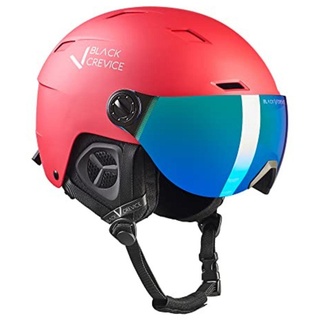 Black Crevice Skihelm mit Visier Kirchberg rot, M (54-57cm)...