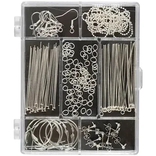 Creativ Company Starterset Schmuck, Versilbert, 1 Set