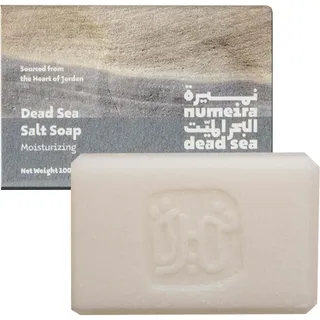 Numeira Totes-Meersalz-Seife mit Vitamin E und natürlichen Ölen – Nährende und feuchtigkeitsspendende Bade Seife für alle Hauttypen – Sanft und für empfindliche Haut geeignet, 100g