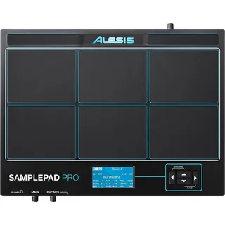 Alesis SamplePad Pro - Percussion- und Sample-Triggering-Instrument mit 8 Reaktionsschnellen Pads, LED-Beleuchtung und Über 200 Integrierten Sounds