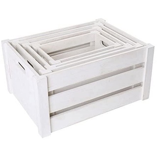 Small Foot Company small foot 1499 - Holzkiste weiß, 4er Set, Holz
