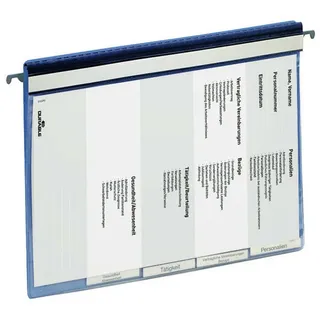 Durable Personalhefter Kunststoff blau DIN A4 5x kaufmännische Heftung, 5 St.