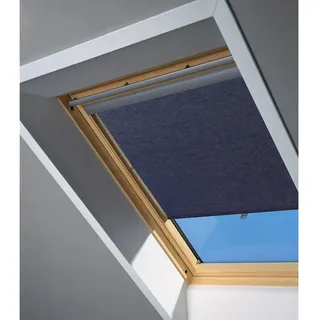 VELUX Sichtschutzrollo mit Haken RHL CK00 9050 Dunkelblau