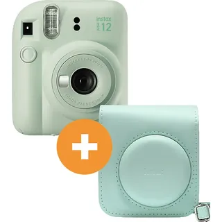 FUJIFILM INSTAX mini 12 Travel Set Sofortbildkamera, Mint Green