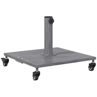 vidaXL Schirmständer Dunkelgraue Holzoptik 45 x 45 x 31,5 cm Grau