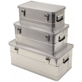 Max Fuchs MFH Transportkisten, Alu, 3er Set, 34 l, 55 l, 100 l