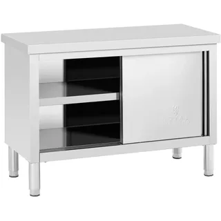 Royal Catering Edelstahl-Arbeitsschrank PREMIUM 120 x 50 cm