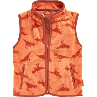 Playshoes Fleece Weste Unisex Kinder Outdoor-Oberteil, Dinos, 80