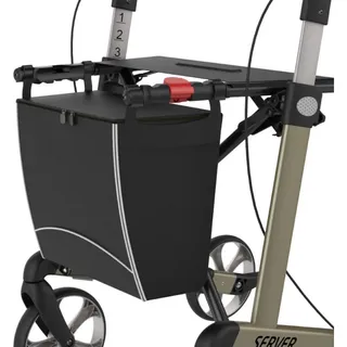 Rehasense Rollator Tasche wasserabweisend, großes Innfach mit Zipper, für Server, Athlon SL, Router, Navigator