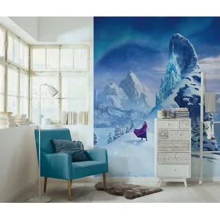 KOMAR Disney Frozen Ice Castle", blau, B:200m H:250m, Vlies, Tapeten, Kindertapete