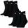 Short Crew Sportsocken 6er Schwarz 35-38
