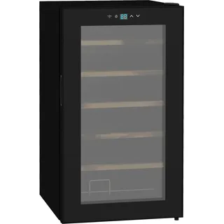 Homcom Weinkühlschrank, 65 L Getränkekühlschrank für 24 Flaschen, Flaschenkühlschrank, Weinklimaschrank Mit Innenbeleuchtung, 5-20°c, Touch, Schwarz