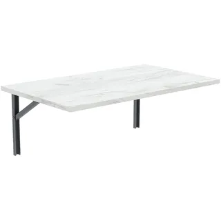 AKKE Wandklapptisch für Küche Zimmer Wohnzimmer Kinderzimmer 60 cm x 60 cm, Wandtisch klappbar, Klappbarer Wandtisch Küchentisch Kindertisch, Klapptisch Klappschreibtisch Küche Weißes Craft