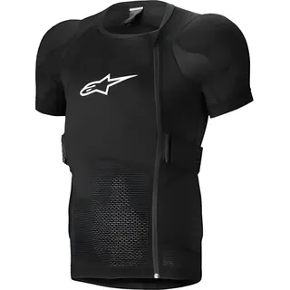 Alpinestars A-Impact Plasma Kurzarm Protektorenjacke, schwarz/weiß, L