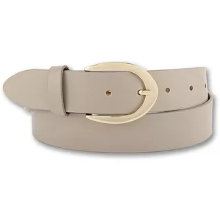 Bernd Götz Ledergürtel BERND GÖTZ "Ledergürtel mit hochwertiger Goldschließe, Business & Casual", Damen, Gr. 95, sand, Rindsleder, Gürtel Ledergürtel