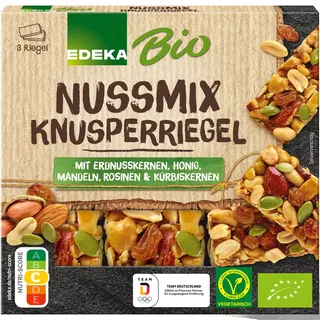Edeka Bio Knusperriegel Nussmix 3ST 75G
