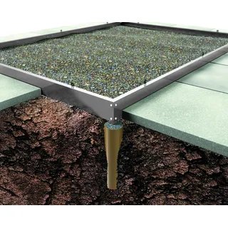 Gewächshaus Stahl Silber 8,3 m2