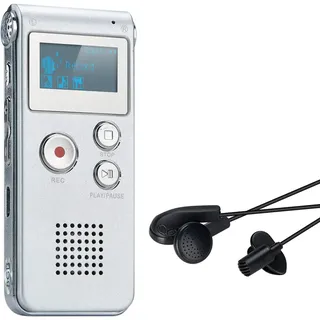 Digitales Diktiergerät,COVVY 8GB Audio Aufnahmegerät,Digitaler Voice Recorder mit Spracherkennung für Interview,Vorlesung,Unterricht,Meeting und Vorträge