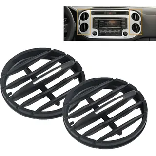 2 Stück Youzzei VW Auto Lüftungsgitter Abdeckung, ABS-Kunststoff Auto Innenraum Klimaanlage Lüftungsgitter Abdeckung kompatibel mit Volkswagen Tiguan 2010-2017 (Mitte)