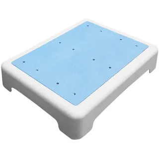 Warmhm Badewannenhocker Vielseitig Einsetzbar aus Pp und TPR Rutschfester mit Nonslip Design Kurzer Duschtritthocker für Badezimmer für Kinder und Senioren