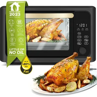 TurboTronic digitaler Heißluftofen XXL 24L Mini Backofen Heißluftfritteuse Airfryer Dörrgerät ab 25°C mit Umluft Konvektionsofen Power