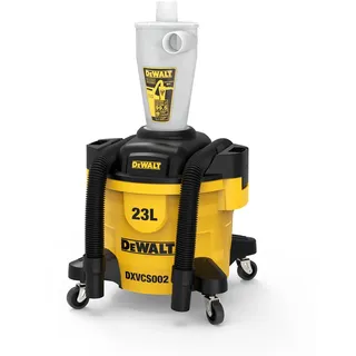 DEWALT Zyklon Staubsauger Filter Pulver Staubsammler Filter Zyklonabscheider Absaugung Werkstatt mit 23L Staubtank DXVCS002