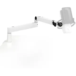 Elgato Wave Mic Arm LP White - Premium Low Profile Mikrofonarm für einen sauberen Arbeitsplatz, Tischklemme, vielseitig, voll einstellbar, ideal für Podcast, Streaming, Gaming, Home Office